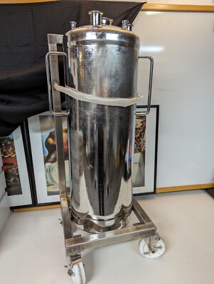 Pope Scientific SS 50 Liter Vessel w/ SS Cart 130 PSI@300F, T316L, 1998