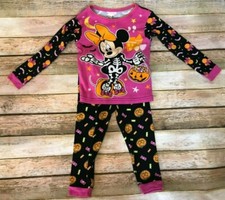 2 pc Disney Mickey Mouse Halloween Pajama Set Size 24 Mos Bottom/ Top 3T