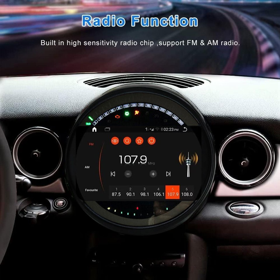 For BMW Mini Cooper R56 2007-2013 Car Radio Stereo Android Carplay GPS ...