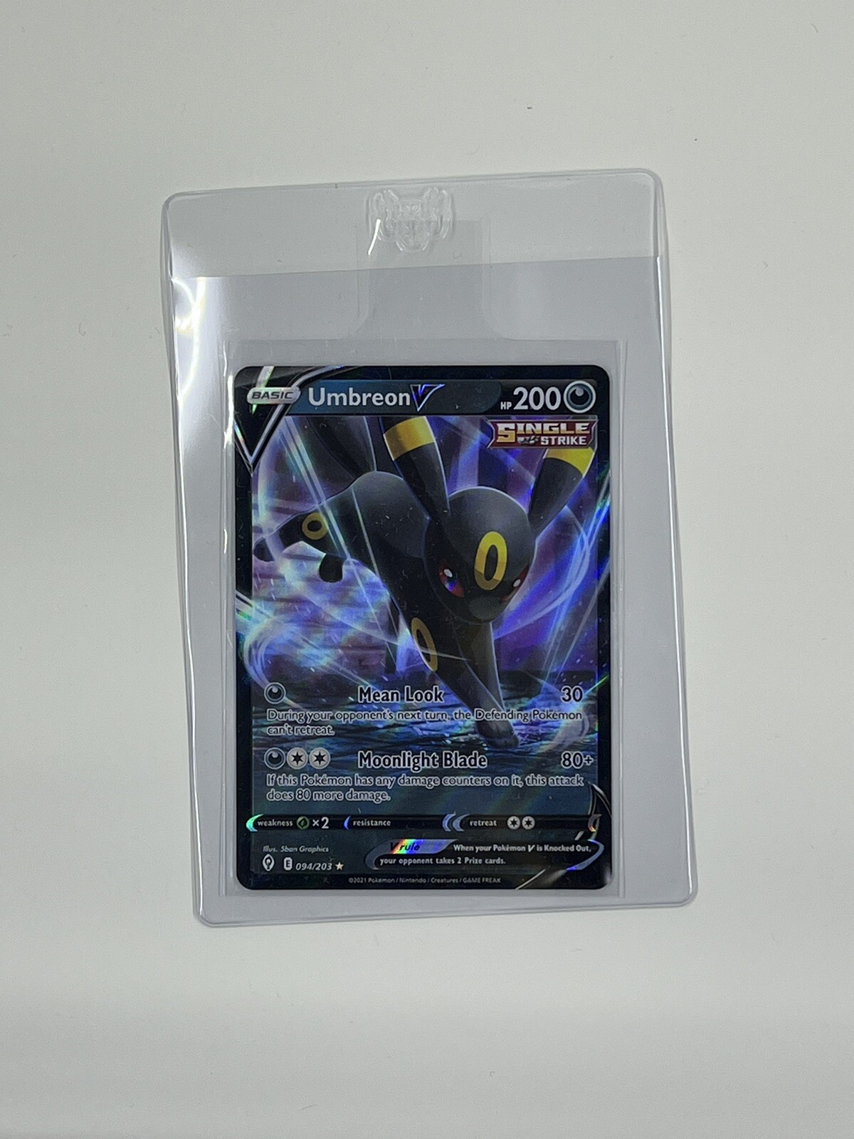 Umbreon V 094/203 Evolving Skies Full Art Ultra Rare Pokemon Card TCG NM