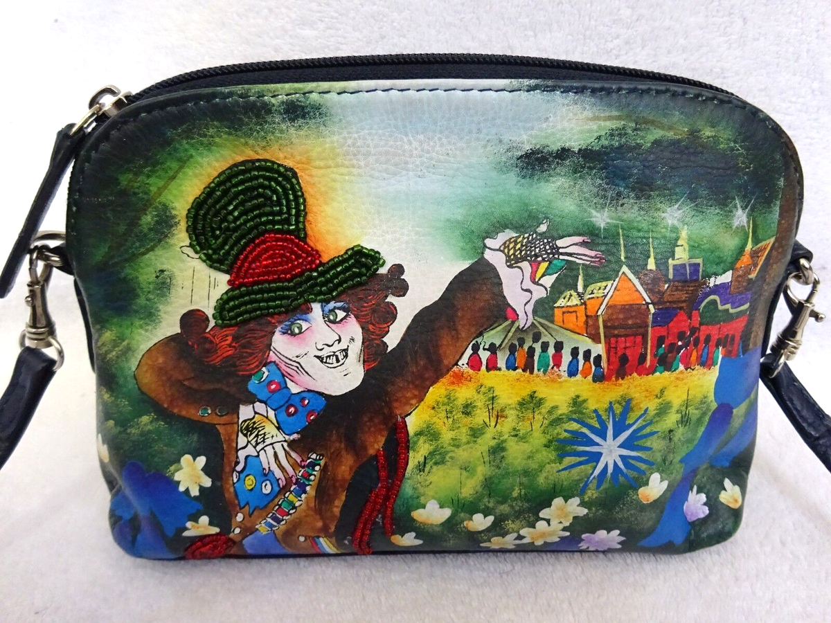 SHARIF DISNEY ALICE THROUGH THE LOOKING GLASS LEATHER SHOULDER BAG