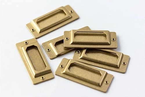 Vintage Copper Brass Brand Name Label Plate Metal Bookmarks Index Planner Label - Picture 24 of 24