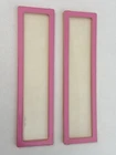 Barbie Dream House 1985 Replacement 7 1/2" Pink Windows Set Of 2