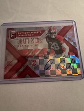 2018 Panini Elite Anthony Averett #209 Red Checkerboard Auto RC Alabama 45/75