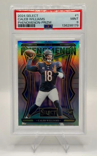 2024 Panini Select Caleb Williams Phenomenon Prizm PSA 9 Rookie RC Bears