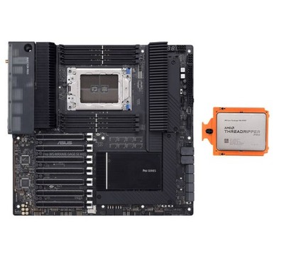 ASUS PRO WS WRX80E-SAGE SE WiFi  E-ATX sWRX8 +AMD Ryzen Threadripper PRO 3995WX
