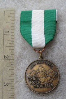Boy Scout Trail Medal Teton Peaks Council Table Rock Mountain