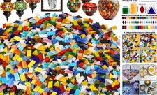 Pcs Mosaic Tiles, Glass Mosaic Tiles for Crafts 1600 Opaque Assorted Colors