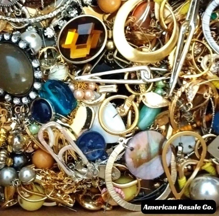 5 pound Unsorted Tangled Jewelry Vintage Modern Wear Broken Treasure ...