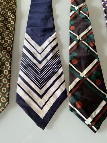 lot stock 15 real vintage ties cravatte 60s 70s - Foto 4 di 20