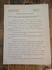 1940 Wwii Henry J Taylor Typed Speech Manuscript Nazi Germany Economy Uva 13p