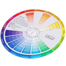 Colorful Color Board Chart Learning Wheel Rotation Mixed Tool For Nail Art