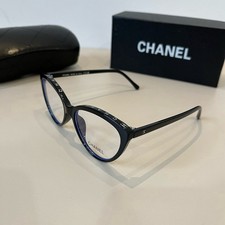 Chanel 3393 black cat-shaped