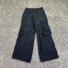 Aeropostale Utility Cargo Mens XS Black Blue Casual Pants