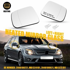 Heated LH&RH Mirror Glass For Mercedes Benz C230 C250 C300 C350 C63,MB1324101 US