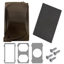 1-Gang Metal Weatherproof Universal Electrical Outlet Cover, Bronze