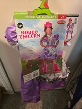 Rodeo Unicorn Cowgirl Costume Girls Size 2t toddler