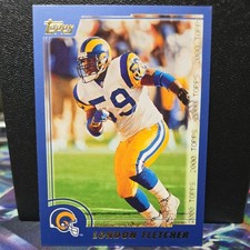 LONDON FLETCHER 2000 Topps ROOKIE CARD #264 - RAMS. rookie card picture
