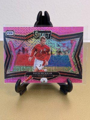 2024-25 Panini Select FIFA Soccer #246 David Beckham Pink Mojo