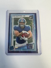 2025 Panini Donruss Optic Rated Rookie Purple Shock Cam Skattebo #228 Giants RC