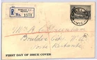 AUSTRALIA 1934 FDC 1s Black CENTENARY Moreland VIC Reg First Day Cover WN32