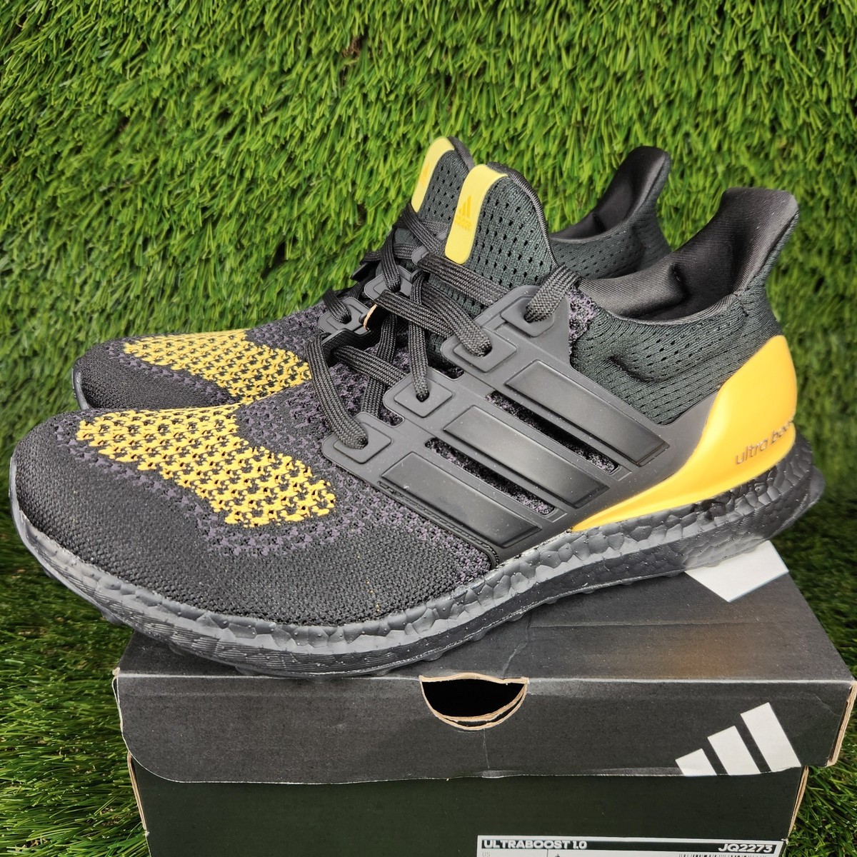 Adidas UltraBoost 1.0 Mens Sizes Black Yellow / Gold Running Shoes