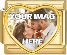 9mm Italian Photo Charm Custom Personalise Picture Charm Fits Nominatio.Bracelet