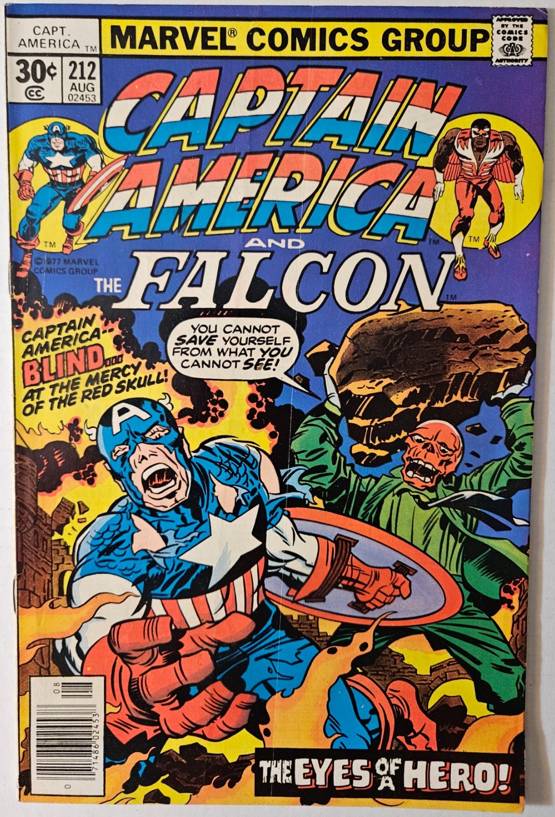 Captain America #212, Marvel Comics, 1977. VF-.