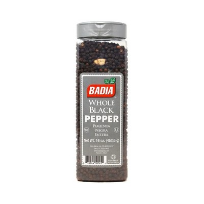 3x Badia Whole Black Pepper Spice Seasoning New Bulk Lot 16oz Sealed