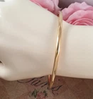 Vintage Jewelry Plain Gold Bangle Antique Deco Dress Jewellery