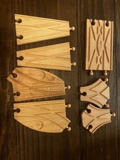 Thomas  Friends Wooden Railway Track - 7 Pieces - Switch Track