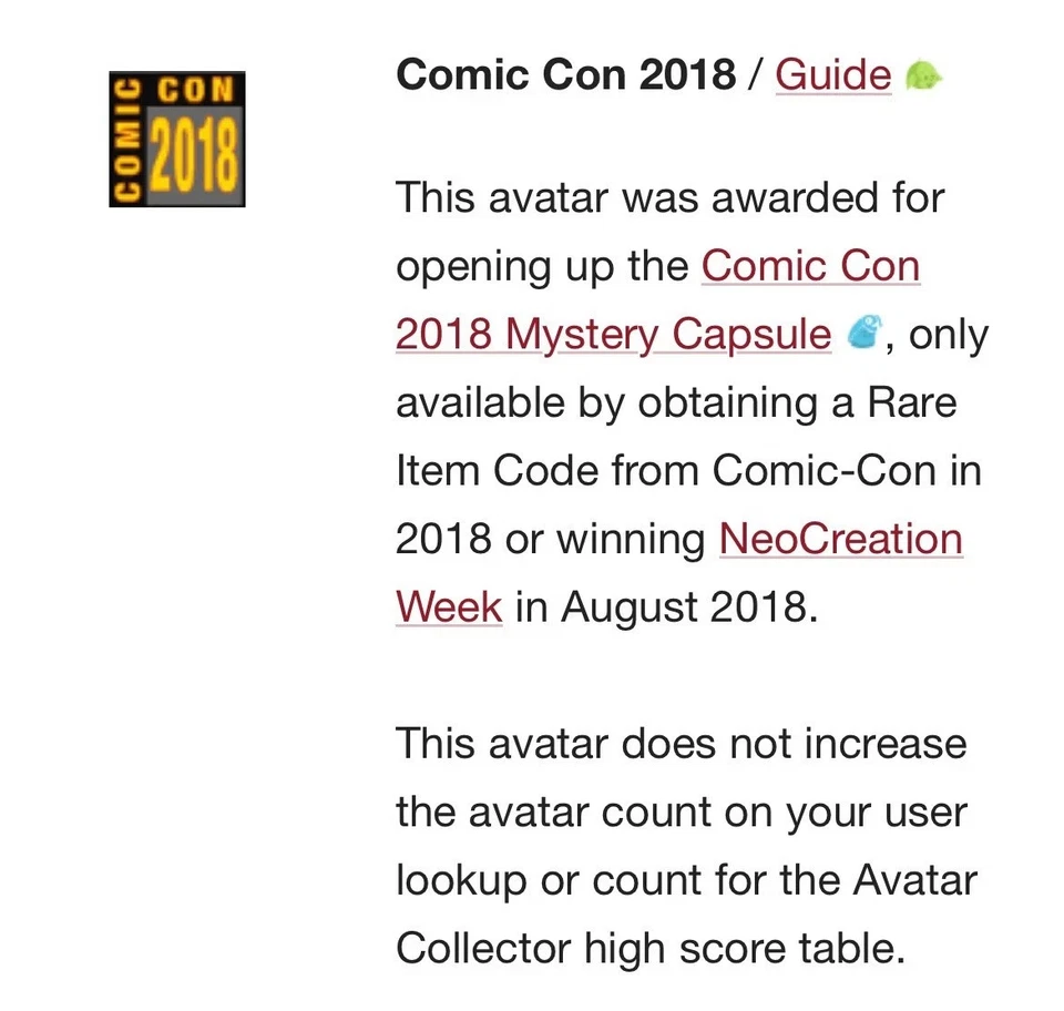 Neopets SDCC 2018 cápsula misteriosa + código de avatar - Imagem 4 de 4