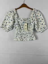 Miss Selfridge Floral Puff Sleeve Top