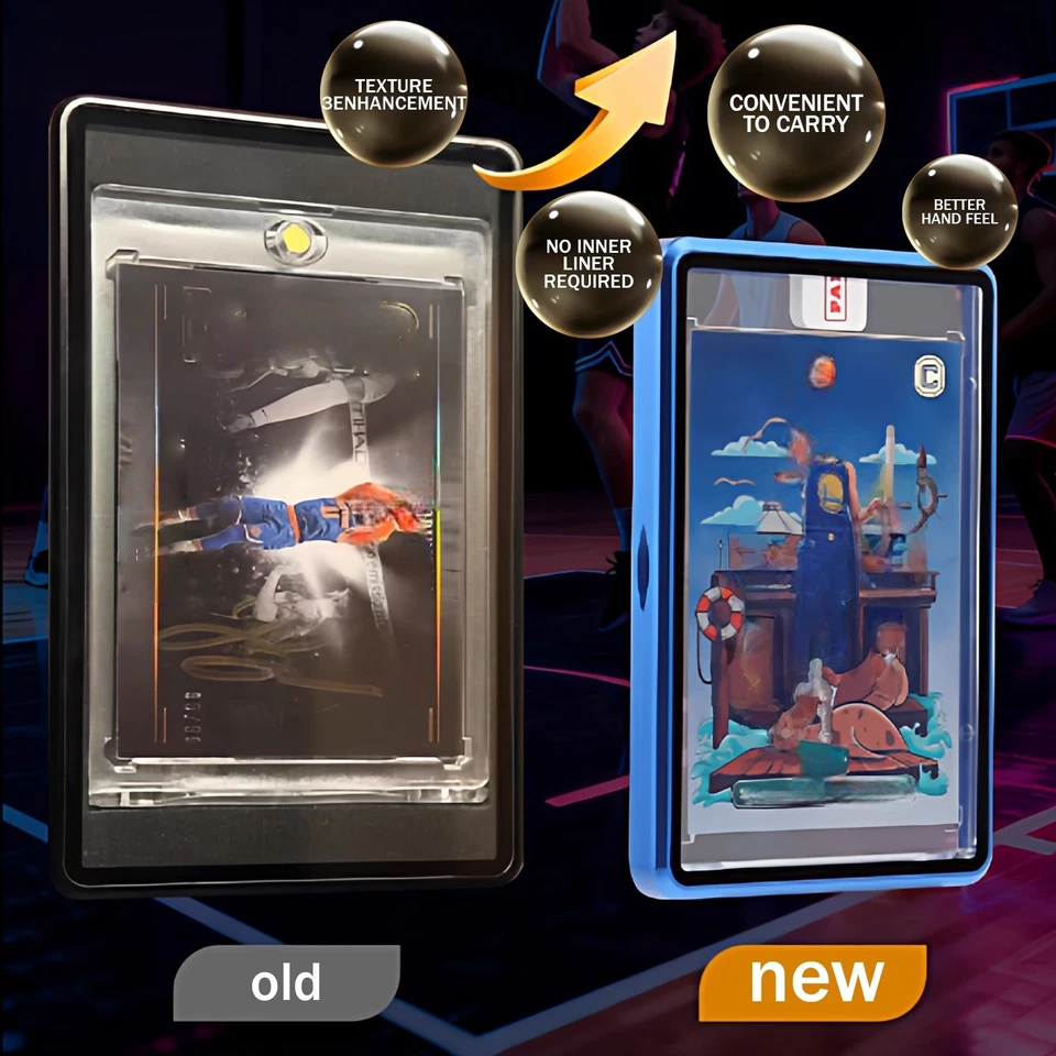 Magnetic Card Holder Protector With Metal Frame Trading Card Display And Storage - Image 4 of 4