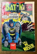Batman #215 DC Comics Bronze Age big chunk missing from cover otherwise g/vg