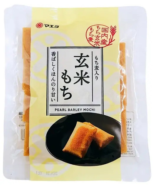 Pastel japonés de arroz integral Maeda Genmai Mochi マエダ 玄米 もち 240 g 玄米も�ち