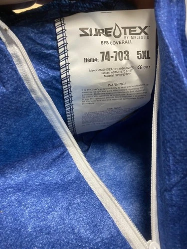 Majestic SureTEX SFS Anti-Static Disposable Coverall 5X-Large - product listing photo