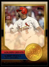 2012 Topps #GG-66 Albert Pujols Golden Greats St. Louis Cardinals Baseball