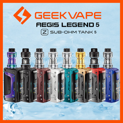 GeekVape Aegis Legend 5 E-Zigaretten Set 200 Watt 5,5 ml Z Subohm 5 Tank
