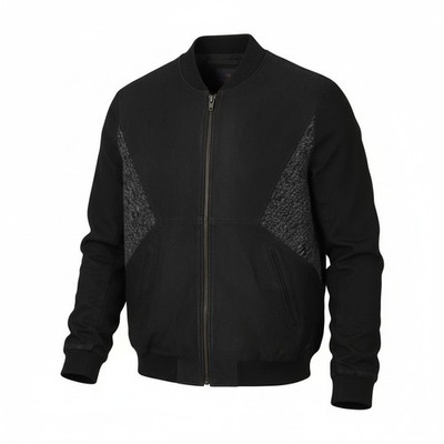 SCOTCH & SODA Herren Jacke L schwarz Echtleder leichter Bombermantel UVP379*
