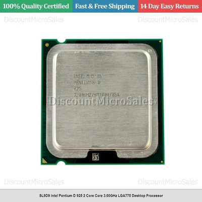 SL9D9 Intel Pentium D 925 2 Core Core 3.00GHz LGA775 Desktop Processor