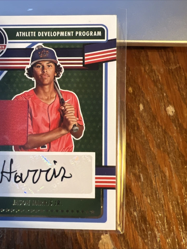 Jason Harris Jr 2023 Panini USA Baseball Stars & Stripes Materials Auto #ADPS-JH - Image 2 of 4