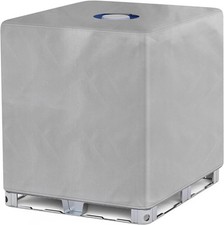 IBC Tote Cover 1000L 275 Gallon Waterproof Outdoor Rain Barrel Silver
