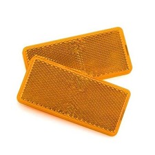 Reflector Self Adhesive Rectangle Safety Waterproof Stick on for Driveway Amber