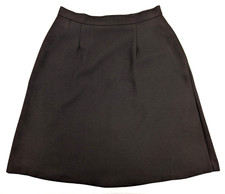 Vtg ORVIS Fly Fishing Logo Pleated Skirt Women 10P 29x25 Wool-Look Polyester