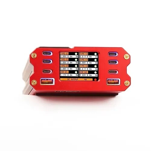 Soonwell PD450 450w PD Schnelllade-Netzteil Metall 6 * Typ-C 2 * USB-A DC - Bild 6 von 7