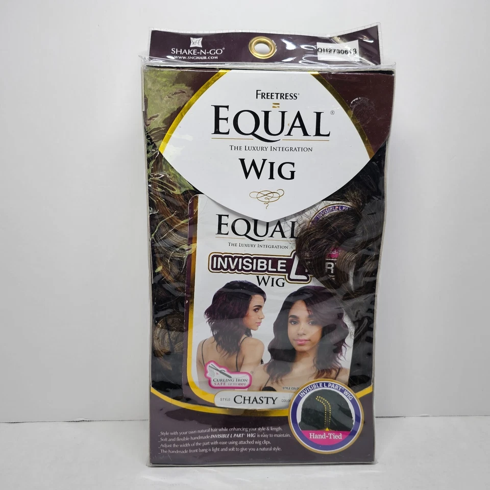 Freetress Equal HD Invisible L Part Wig - CHASTY COLOR 2 (DARK BROWN) - Image 3 of 4