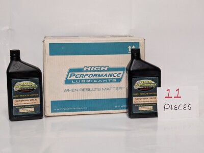 Lot of 11 High Performance CL32-Q Compressor Life 32, Synthetic Compressor Oil