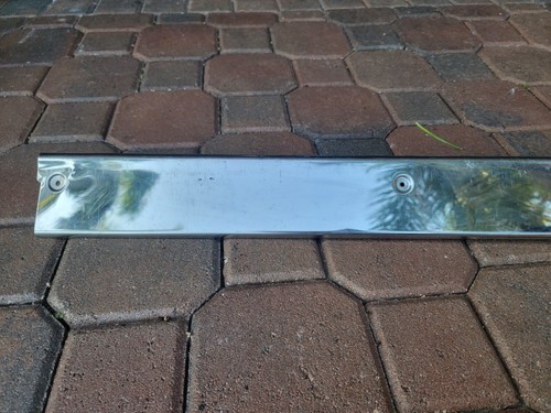 1992-1997 Audi UrS6 , A6 C4 Rear Center Aluminum Trunk Scuff Plate Trim Panel - Picture 6 of 10