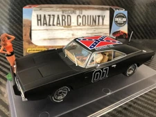 Pioneer 1969 Dodge Charger General Lee Black DS Slot Car 1/32 Scalextric